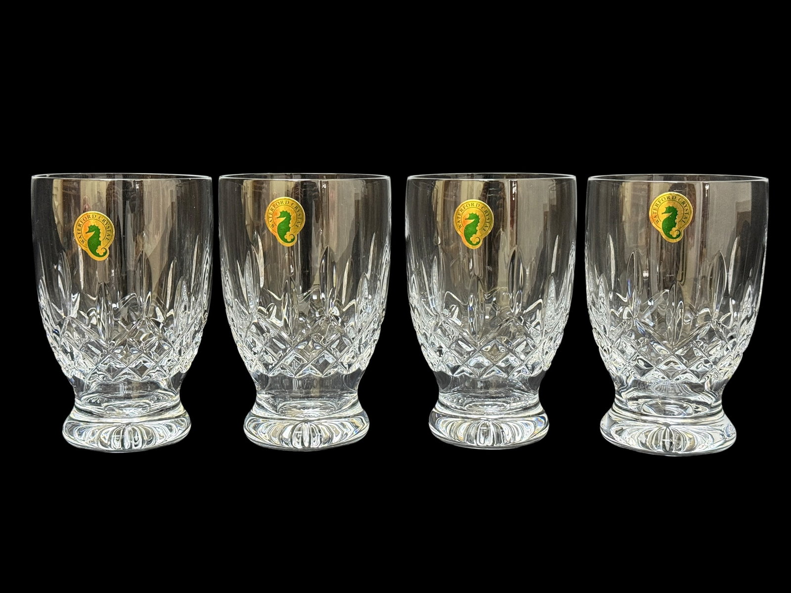 Set of 4 Waterford Lismore Juice Glasses w/ Orig. Box: Set of 4 Waterford Lismore Juice Glasses w/ Orig. Box. Measures 4" Tall.