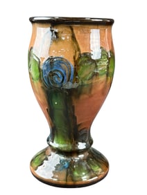 A Danico Denmark Glazed Swirl Ceramic Vase