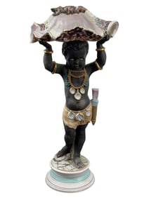 19th C. "Blackamoor" Figural Dish