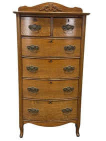Antique Tiger Oak Chest of Drawers