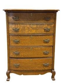 Antique Tiger Oak Chest of Drawers