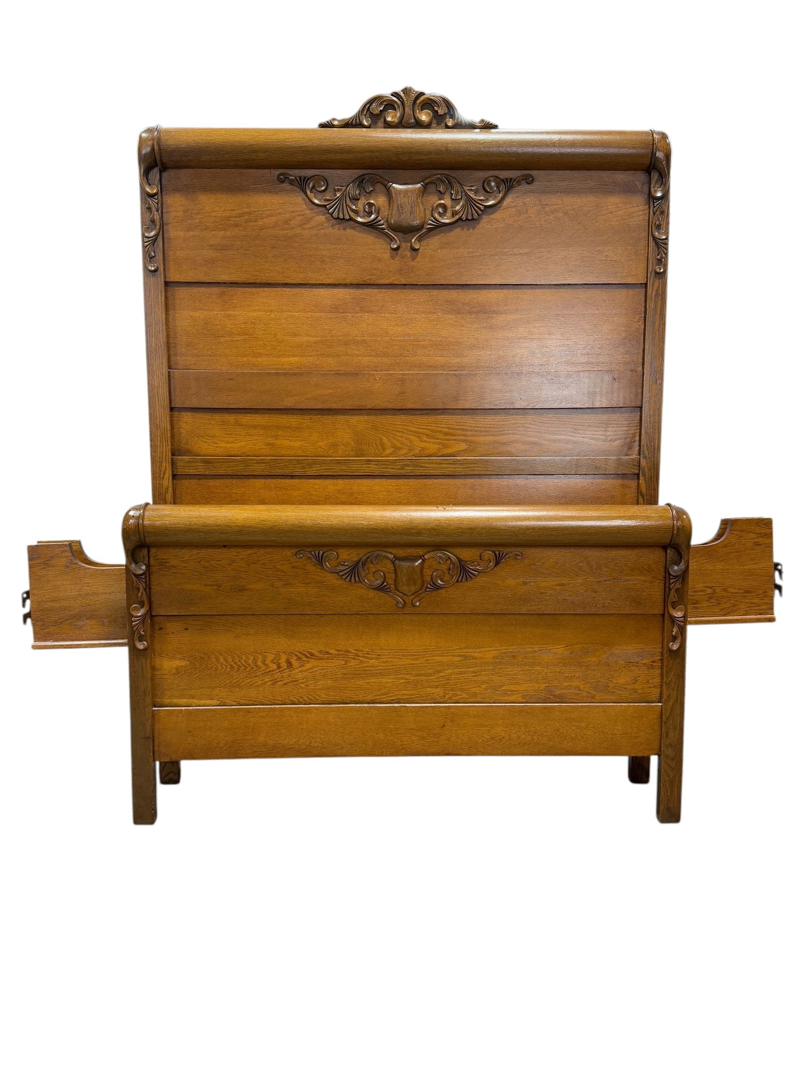 Antique Oak Full Size Bed (1 of 6)