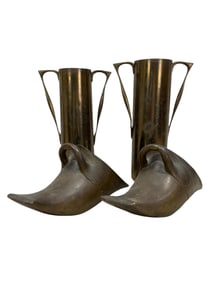 Group of 4 Antique Brass Items