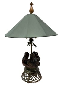 Fredrick Cooper Frog Family Table Lamp