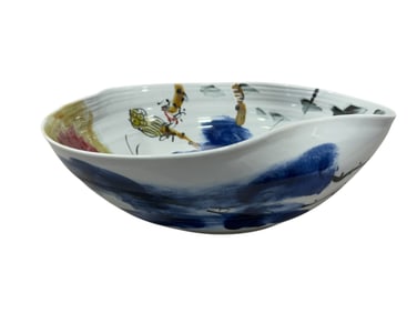 Large Modern Art Pottery Centerbowl