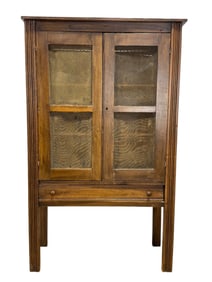 Antique Pine Pie Safe w/ Drawer