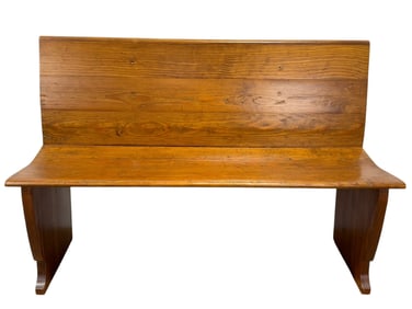 Antique Oak Church Pew