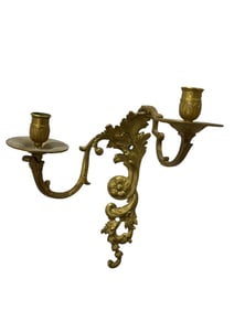 Brass French Louis XV Style Wall Sconce