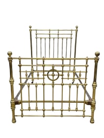 Antique American Brass Bed Frame