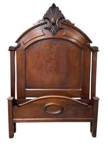 Antique Victorian Mahogany Bed
