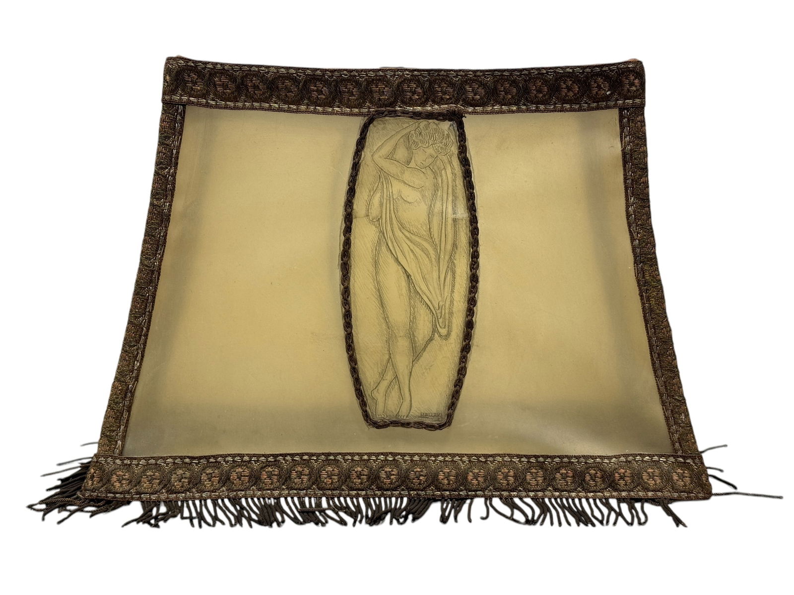 Signed Malloy 1920s Art Deco Lamp Shade (1 of 9)