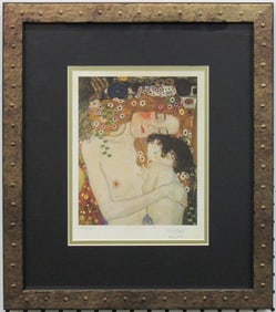 Mother & Child Print by Gustav Klimt