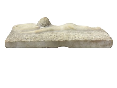 Arts & Crafts Marble Lady Sculpture