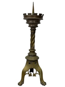 19th C. Cast Bronze Pricket Stick