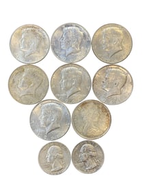 Group of 10 silver Coins