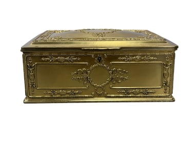 Ca. 1900 Gorham Sterling Silver Vermeil Jewelry Box