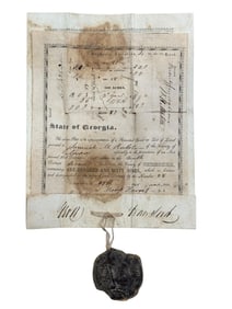 1832 State of Georgia Lottery Land Grant