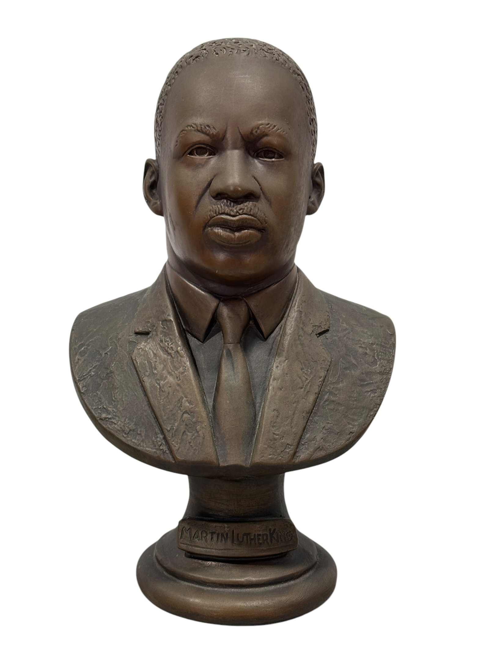 1968 Girolami Martin Luther King, Jr Bust: 1968 Girolami Martin Luther King, Jr Bust. Signed on the back. Measures 14" H x 8.5" W x 5.5" D.