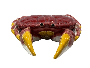 Porcelain Crab Covered Dish