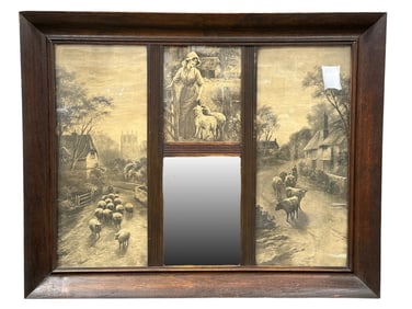 Antique Trumeau Mirror