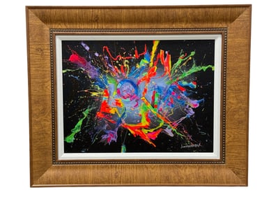 Signed Jim Warren "Love in 3D" Giclee on Canvas w/ COA