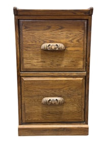 Oak File Cabinet