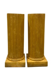 Pair of Composite Column Pedestals