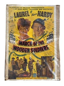 Vintage Laurel & Hardy "March of The Wooden Soldiers" Movie Poster