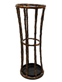 Antique Bamboo Umbrella Stand