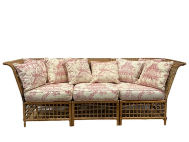 Vintage 3pc Wicker Sofa