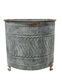 Farmhouse Style Galvanized Wash Tub