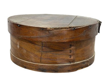 Antique Wooden Cheese Box