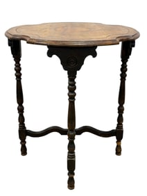 Antique Scalloped Side Table