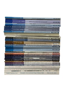 Group of 28 Smythe Stocks & Bonds Auction Books
