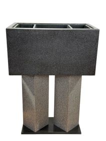 2Pc Tile Birdbath