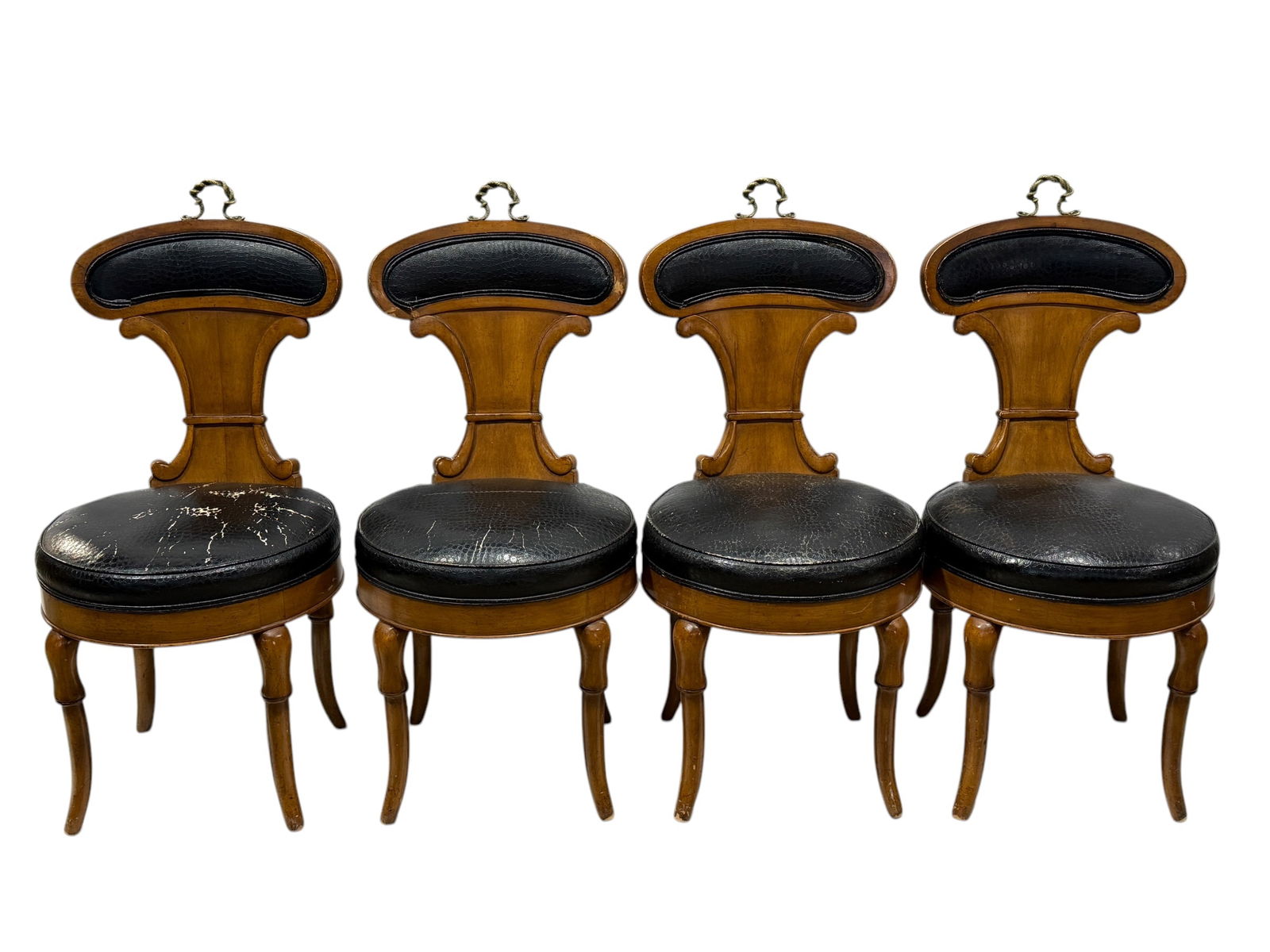 Set of 4 French Empire Style Dining Chairs (1 of 11)