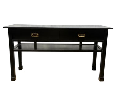 Bernhardt Black Lacquer Chin Hua Style Console Table