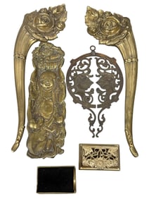 Group of 6 Assorted Brass Pieces
