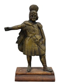 1900s Gilt Bronze Native American Figure