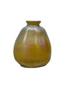 Early L.C. Tiffany Favrile Iridescent Miniature Vase