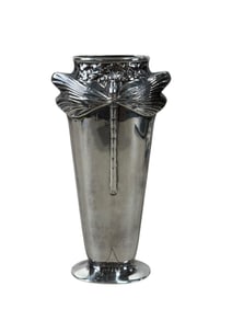 Christofle "Libellule" Silver Plate Dragonfly Vase