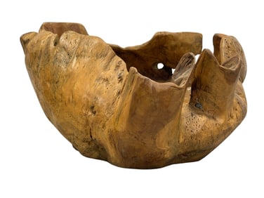 Large Burl Wood Bowl