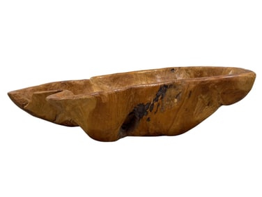 Burl Wood Dough Bowl