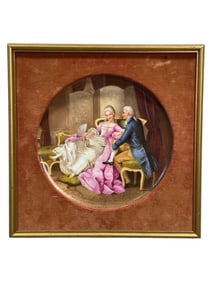 Signed Fine 19th C. Porcelain Plaque