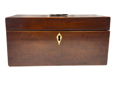 19th C. English Georgian Mahogany Tea Caddy