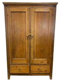 Primitive Pie Safe w/ 2 Drawers