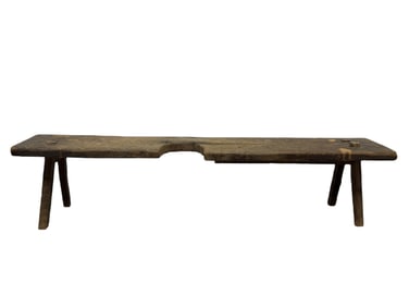 Primitive Peg Leg Bench