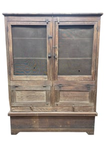 Large Primitive Plantation Pie Safe