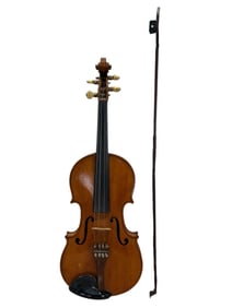 Antique Aubert Violin w/ Case & Bow
