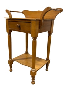 19th C. American Wash Stand w/ Towel Rack & Drawer